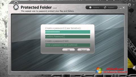 સ્ક્રીનશૉટ Protected Folder Windows 10
