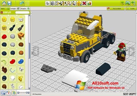 સ્ક્રીનશૉટ LEGO Digital Designer Windows 10