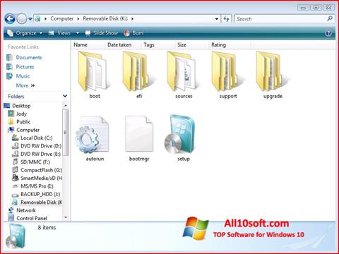સ્ક્રીનશૉટ Windows 7 USB DVD Download Tool Windows 10