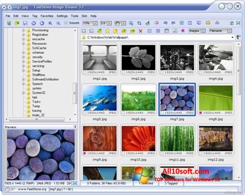 સ્ક્રીનશૉટ FastStone Image Viewer Windows 10