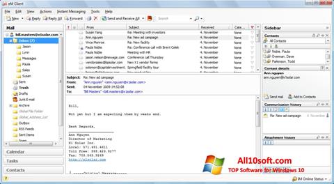 સ્ક્રીનશૉટ eM Client Windows 10