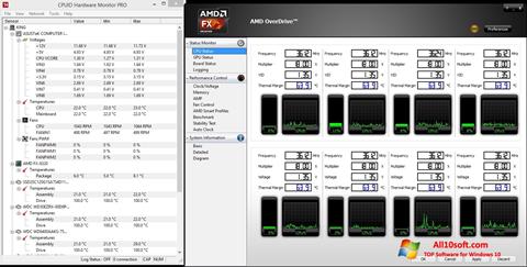 સ્ક્રીનશૉટ AMD Overdrive Windows 10