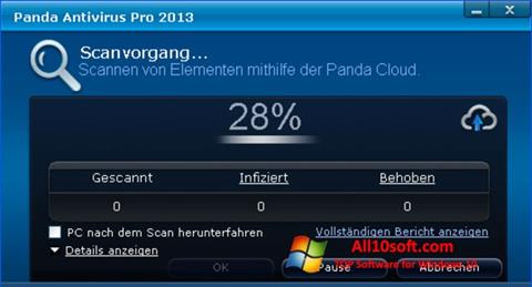 સ્ક્રીનશૉટ Panda Antivirus Pro Windows 10