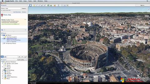 સ્ક્રીનશૉટ Google Earth Windows 10