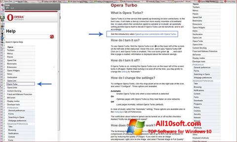 સ્ક્રીનશૉટ Opera Turbo Windows 10