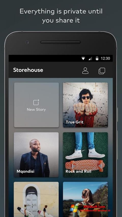 સ્ક્રીનશૉટ StoreHouse Windows 10