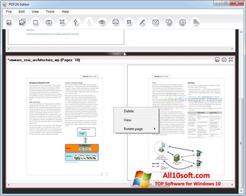 સ્ક્રીનશૉટ PDF24 Creator Windows 10