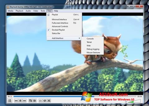 સ્ક્રીનશૉટ VLC Media Player Windows 10