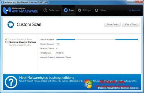 સ્ક્રીનશૉટ Malwarebytes Anti-Malware Windows 10