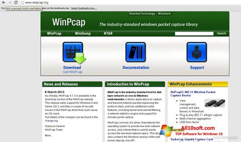 સ્ક્રીનશૉટ WinPcap Windows 10