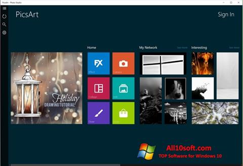 સ્ક્રીનશૉટ PicsArt Windows 10
