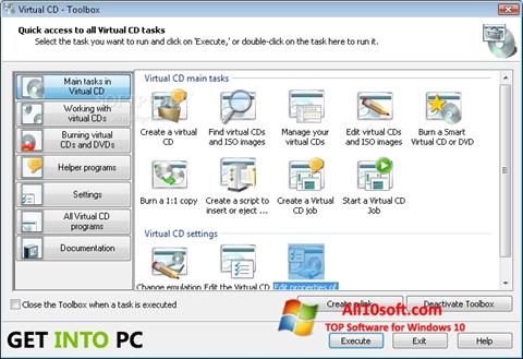 સ્ક્રીનશૉટ Virtual CD Windows 10
