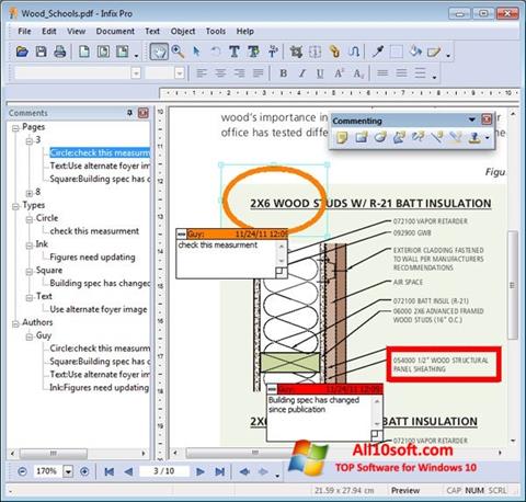 સ્ક્રીનશૉટ Infix PDF Editor Windows 10