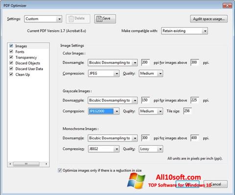 સ્ક્રીનશૉટ Adobe Acrobat Pro DC Windows 10