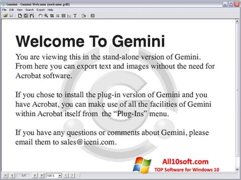 સ્ક્રીનશૉટ Gemini Windows 10
