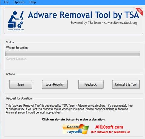 સ્ક્રીનશૉટ Adware Removal Tool Windows 10