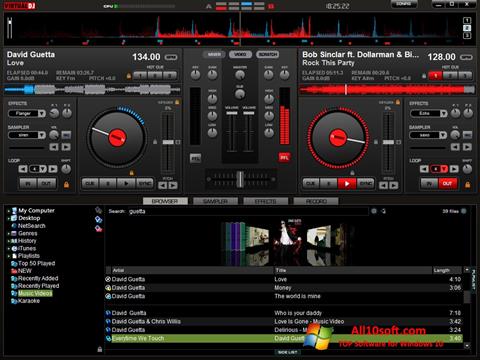 સ્ક્રીનશૉટ Virtual DJ Pro Windows 10