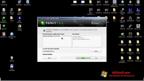 સ્ક્રીનશૉટ Navitel Navigator Update Center Windows 10